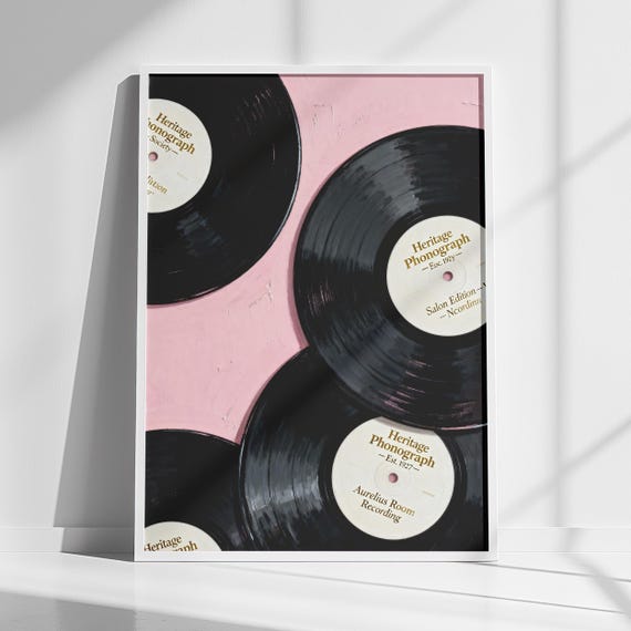 Vinyl Record Wall Art Music Room Decor Instant