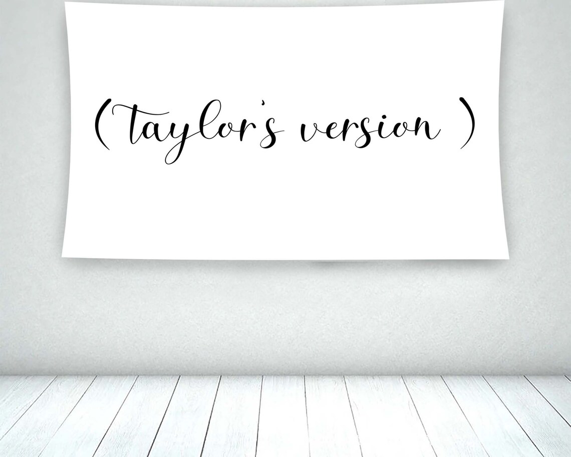 Taylor Minimalist Tapestry Fan Supporter Art Print - Image 2
