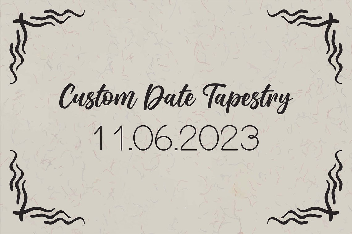 Custom Date 11.06.2023 Personalized Anniversary Name Gift Wall Art - Image 3