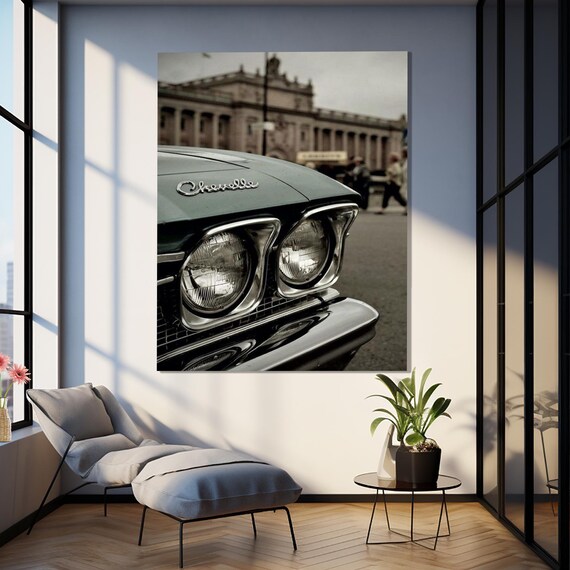 Chevrolet Chevelle Classic Car Front End Vintage Automotive Gallery Poster