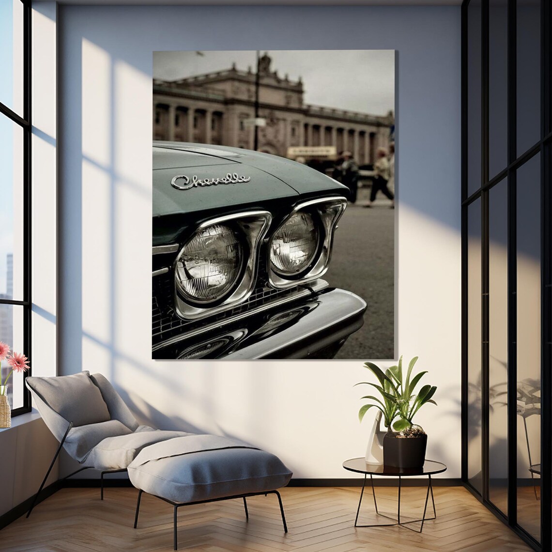 Chevrolet Chevelle Classic Car Front End Vintage Automotive Gallery Poster