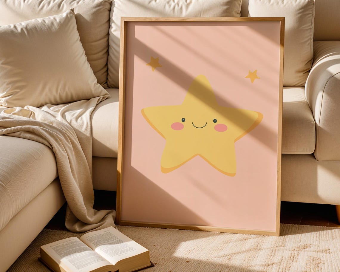 Cute Star Poster Wall Art Home Kitchen And Room Decor - Image 5