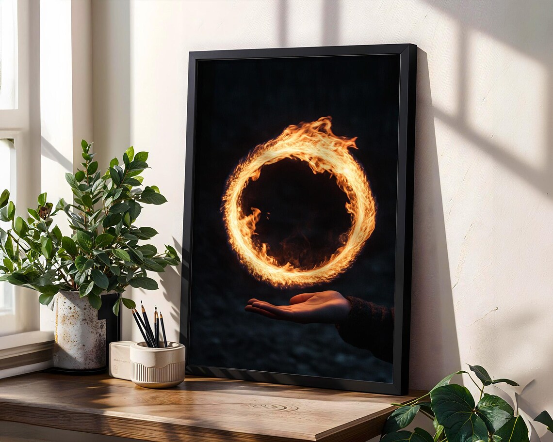 Smooth Ring of Fire Art Print, Home Decor
