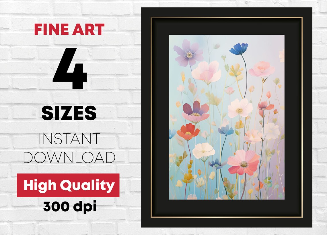 Flower Illustration, Floral Decoration Sheet - Image 2