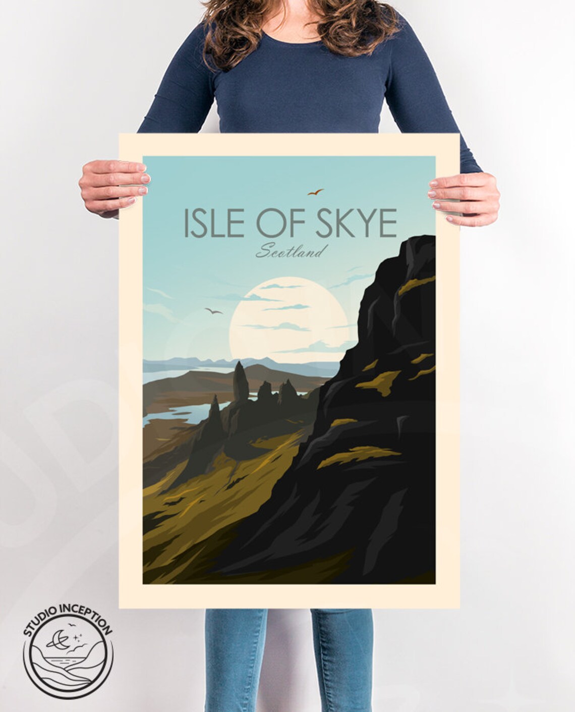 Isle Of Skye Travel Poster, Scottish Island View - Image 3