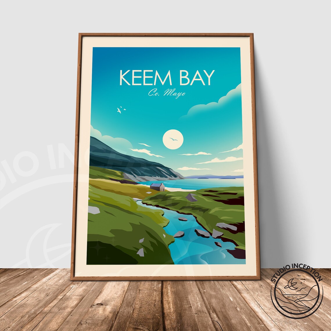 Achill Island Keem Bay Ireland Travel Poster - Image 3