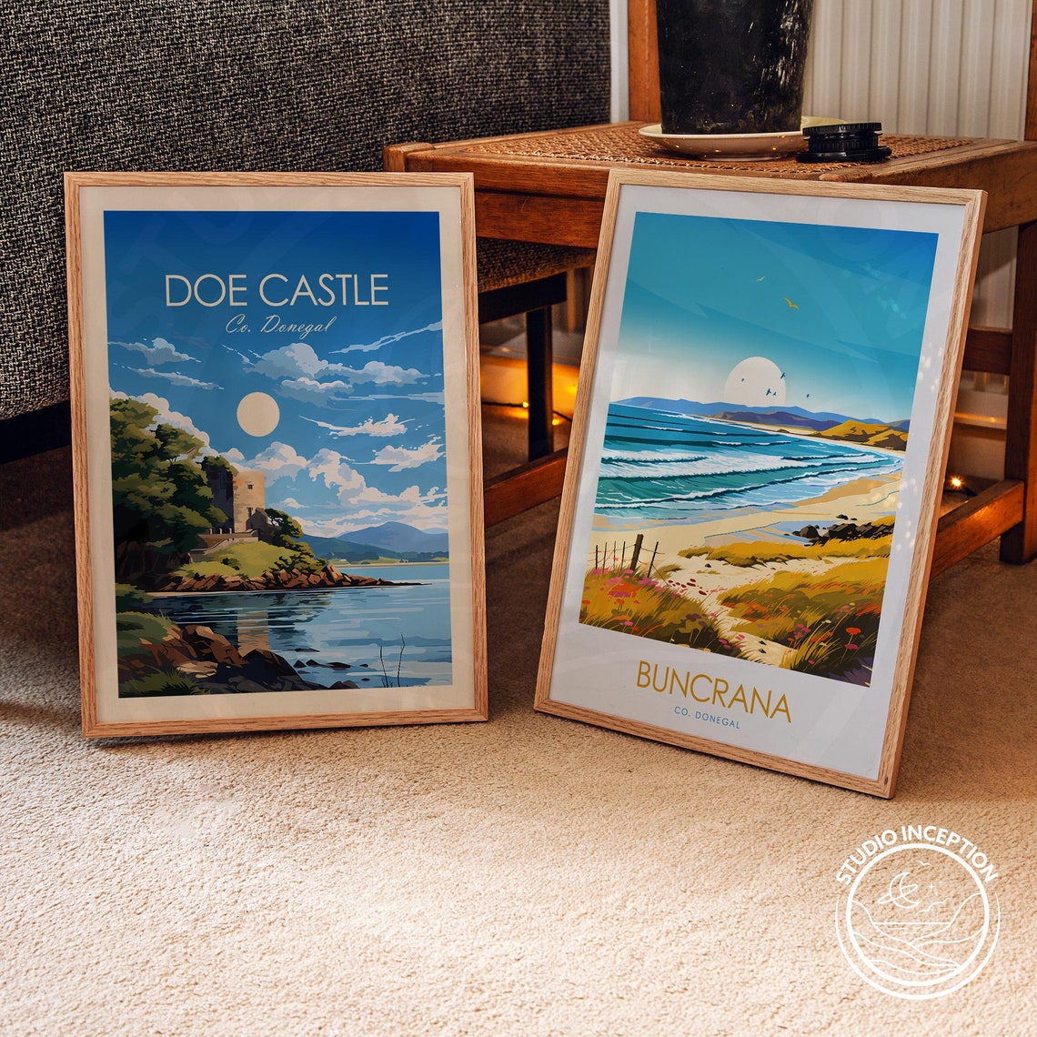 Doe Castle County Donegal Ireland Lakeshore Tower House Poster - Image 2