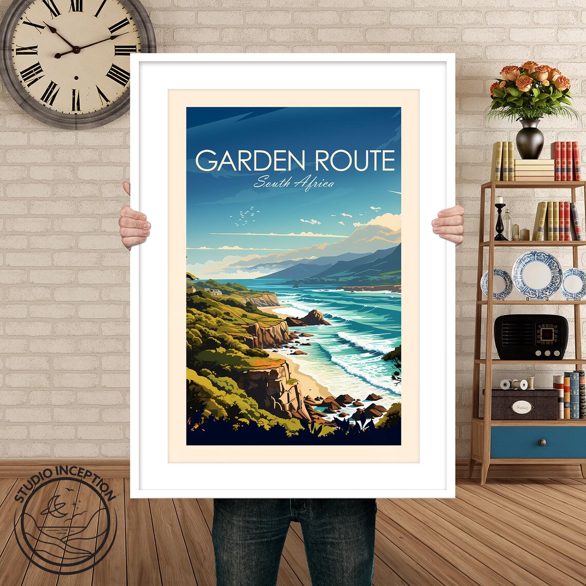 Garden Route Travel Print Africa Wall Art South Africa Poster Framing And Personalisation Available Custom Travel Gift Of Garden Route - Image 2