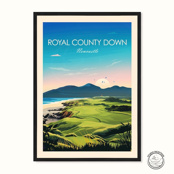 Royal County Down Golf Course Newcastle Northern Ireland Poster