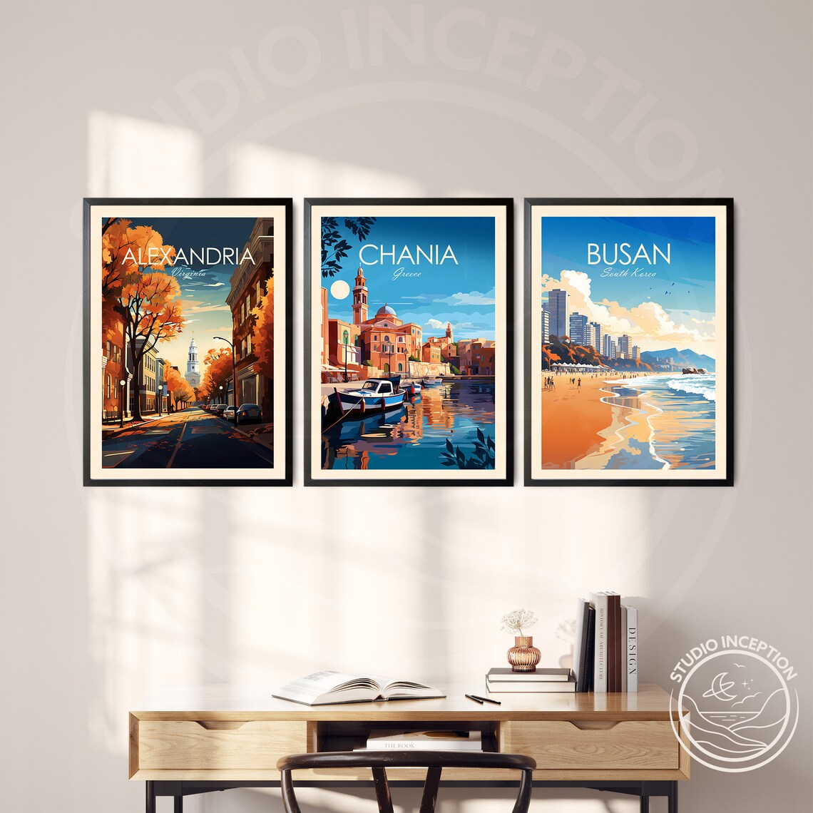 Chania Traditional Travel Poster, Crete Greece - Image 2
