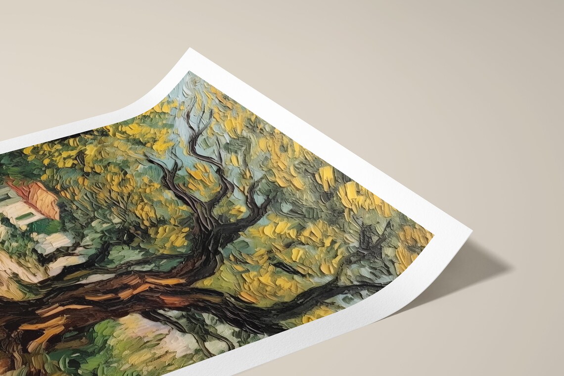 Van Gogh Style Abstract Nature Art Print - Image 2