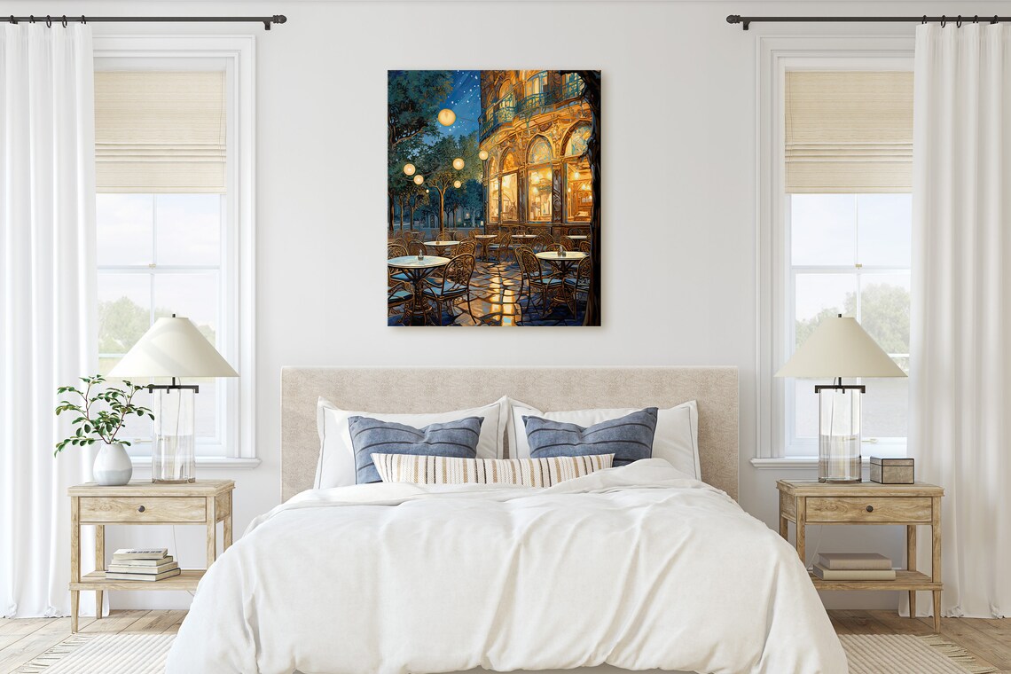 Van Gogh Inspired Night Cafe Wall Art Print - Image 2