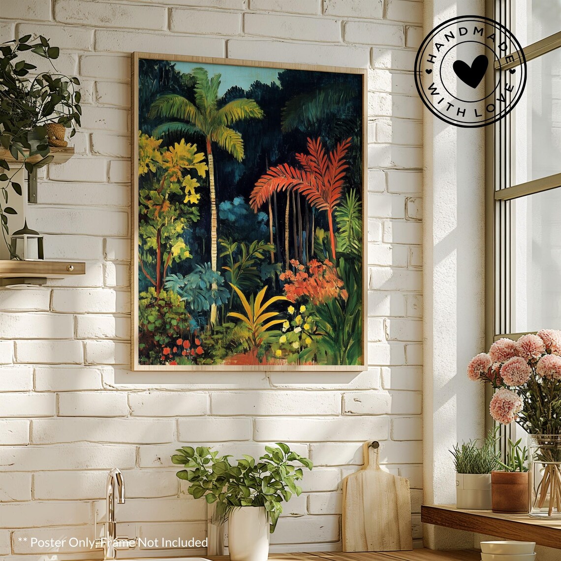 Henri Rousseau Tropical Jungle Vintage Poster - Image 2