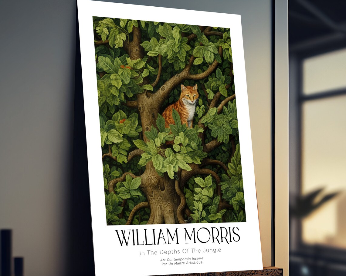 William Morris Fox Poster, Nature Floral Museum - Image 2