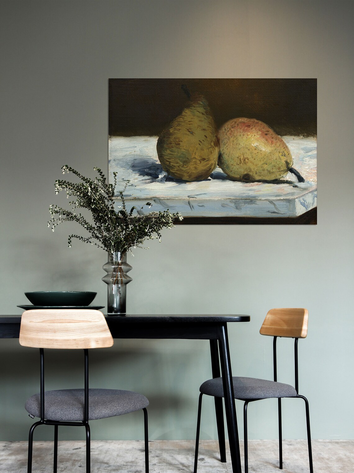 Manet Still Life of Pears, Vintage Fruit Art Print - Image 2