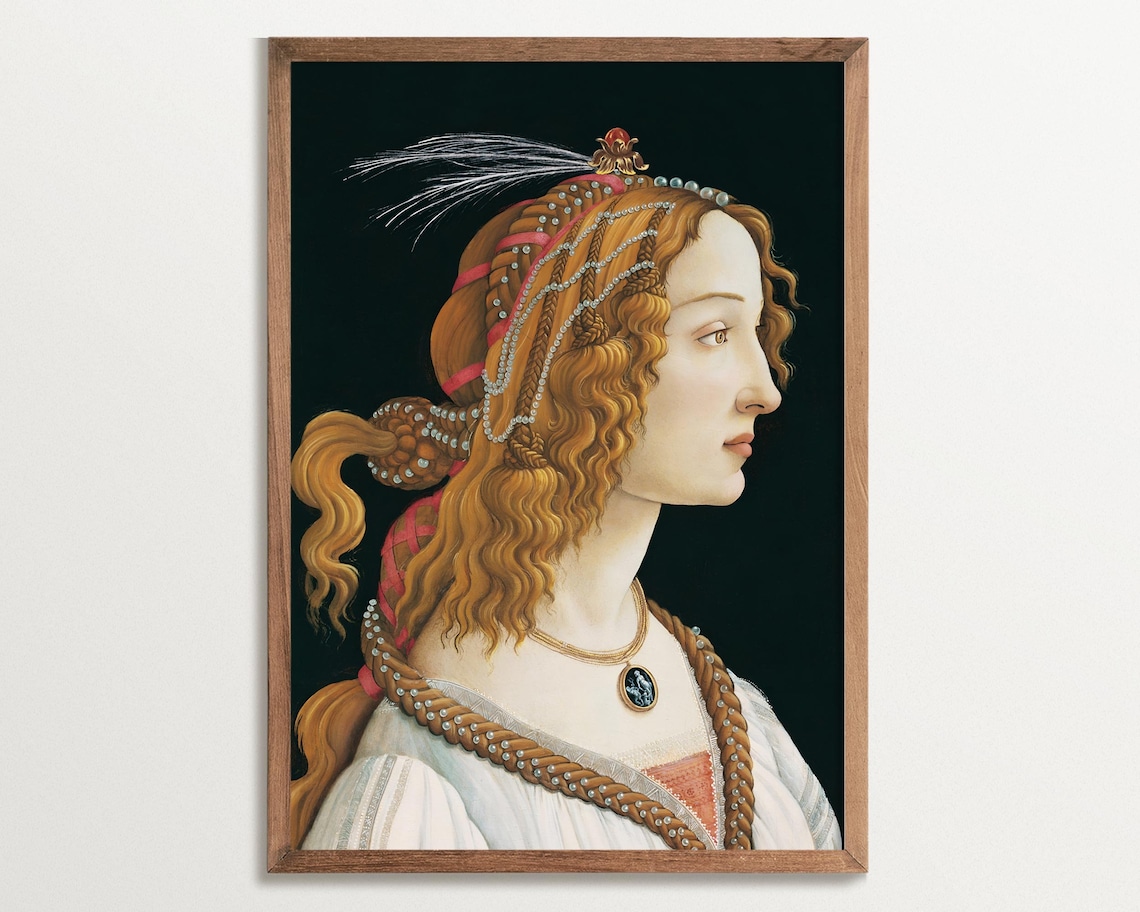 Renaissance Portrait Painting, Moody Vintage Portrait