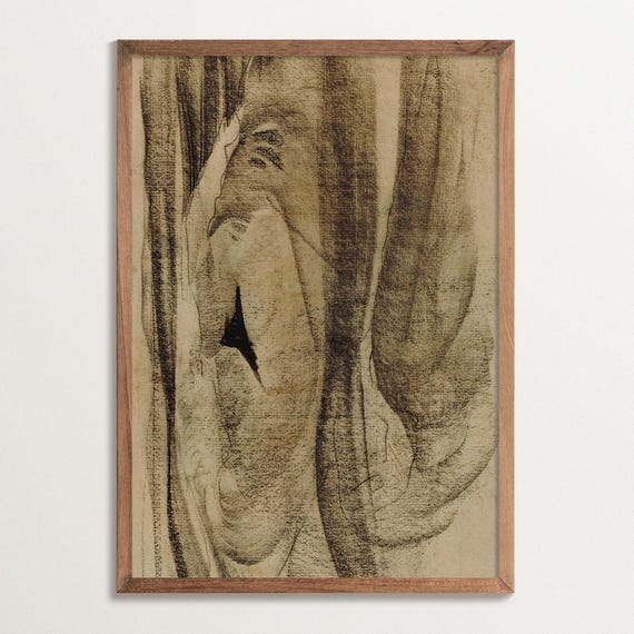 Wabi Sabi Japandi Abstract Art Print, Minimalist Zen Decor