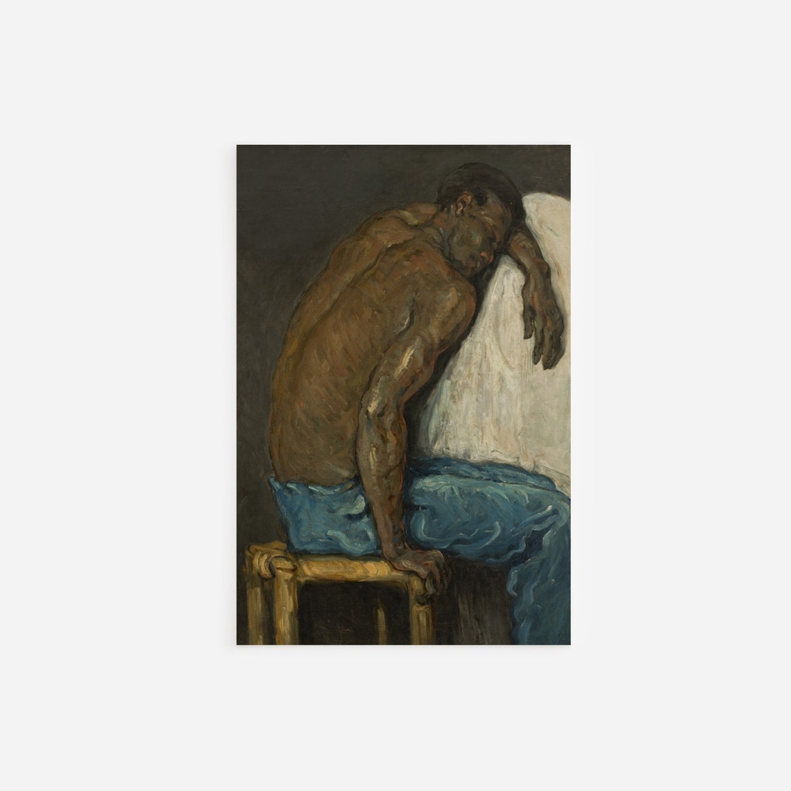Paul Cezanne Scipio 1867 Classic Oil Portrait Reproduction Print