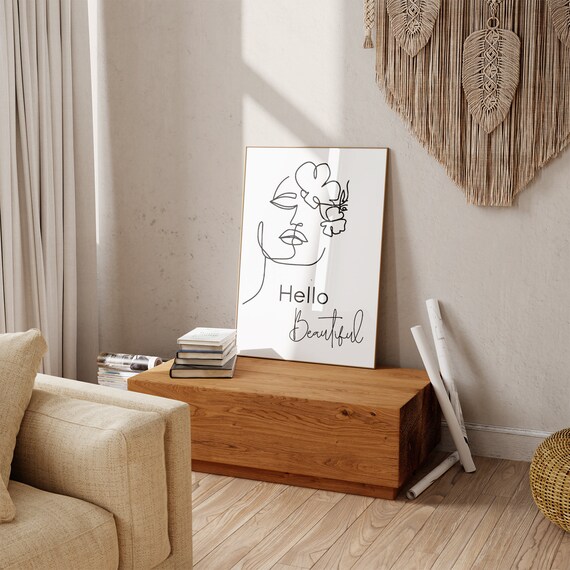 Self Love Affirmation Poster, Minimalist Art Print