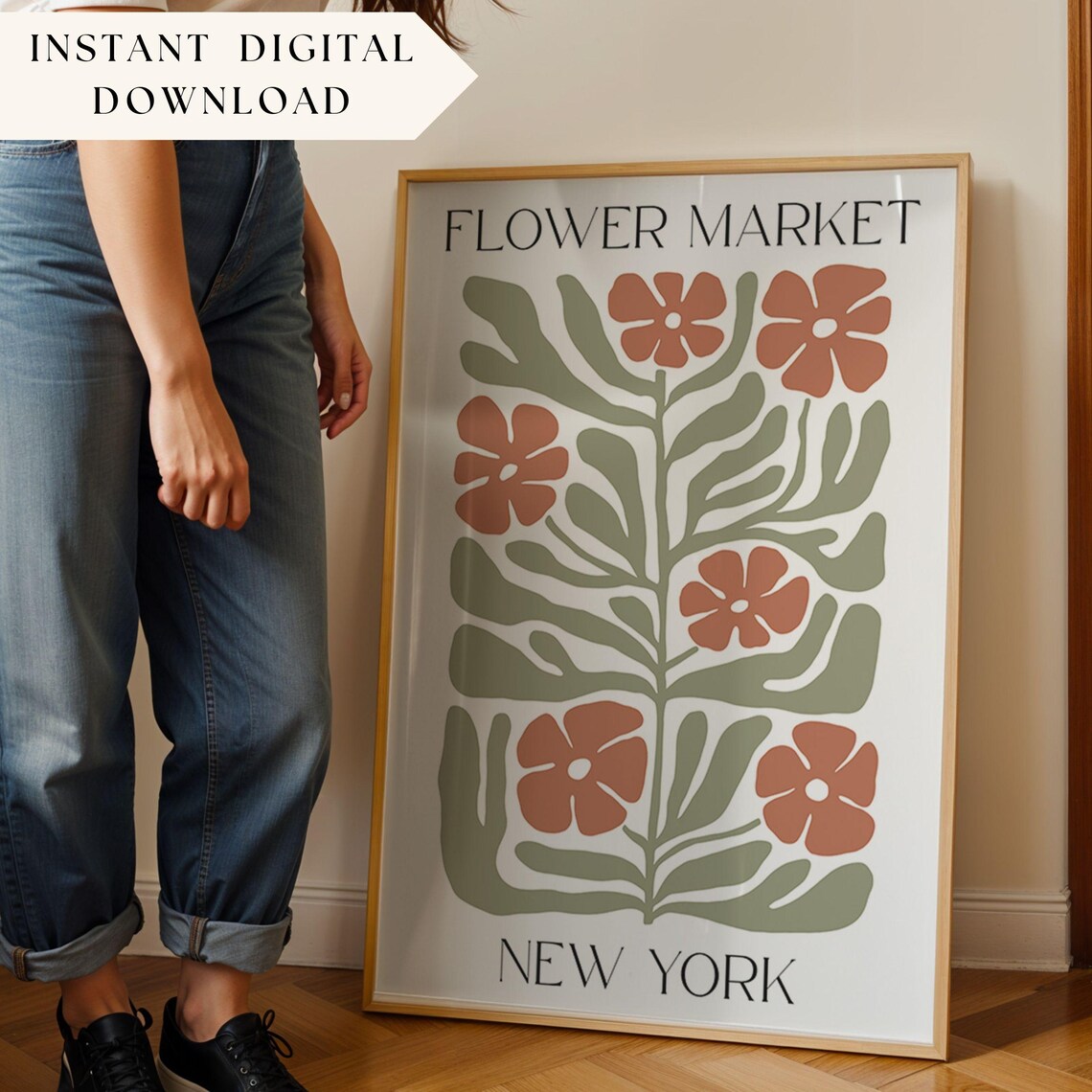 New York Market Botanical Art, Matisse Style