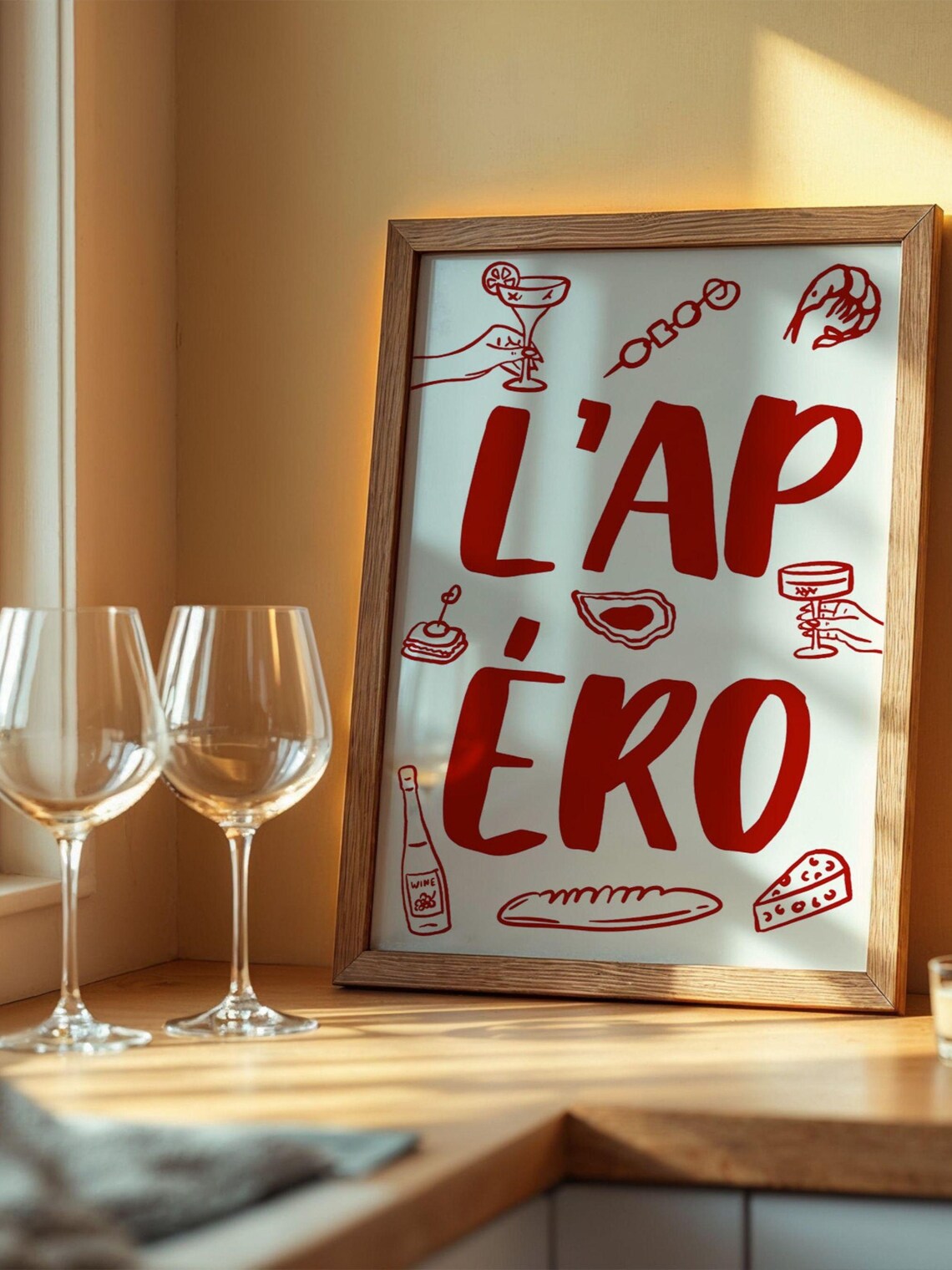 French Cocktail, L'Apéro Bar Decor Art Print - Image 2