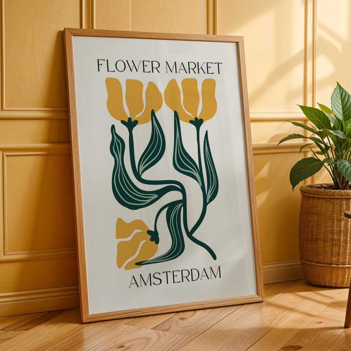 Amsterdam Market Botanical Art, Matisse Style - Image 3