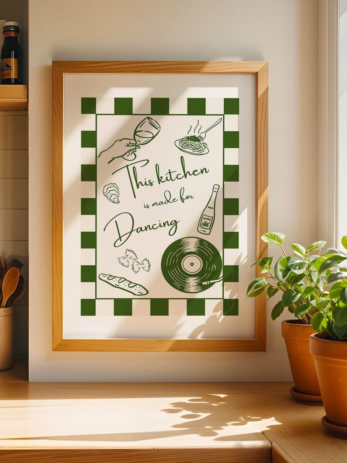 This Kitchen Is Made For Dancing, Vintage Art Print - Image 2