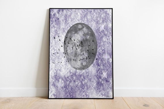 Moon Abstract Paintinghotel Decoration Hotel Painting Wall Art