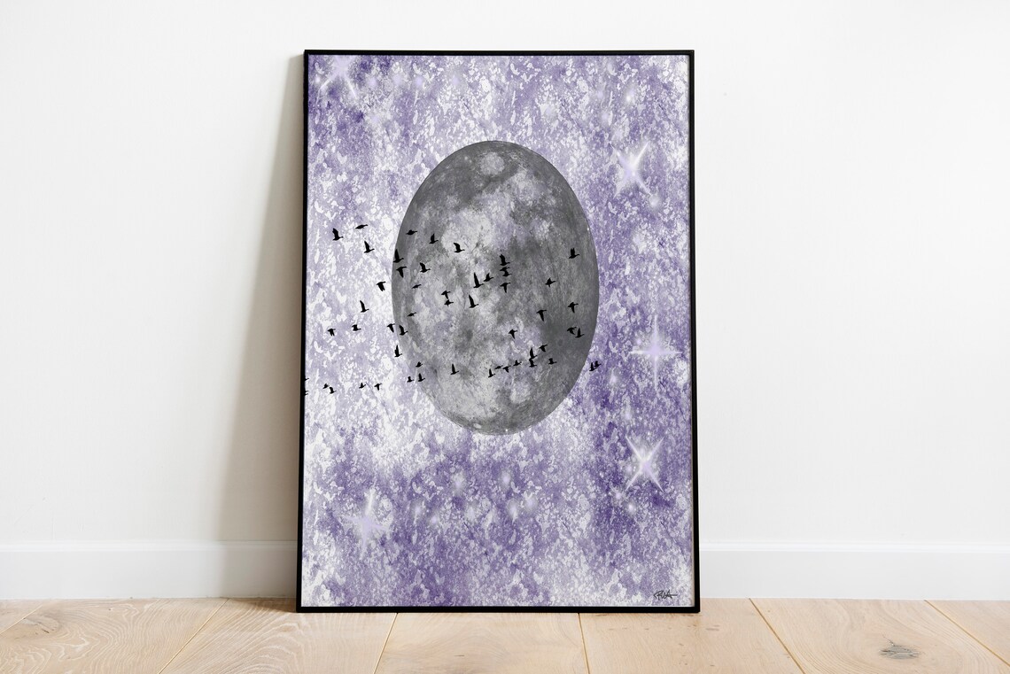Moon Abstract Paintinghotel Decoration Hotel Painting Wall Art