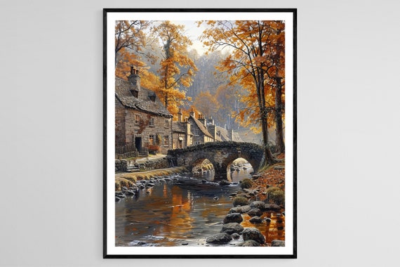 Historic Village Of Bakewell Peak District Landscape Art