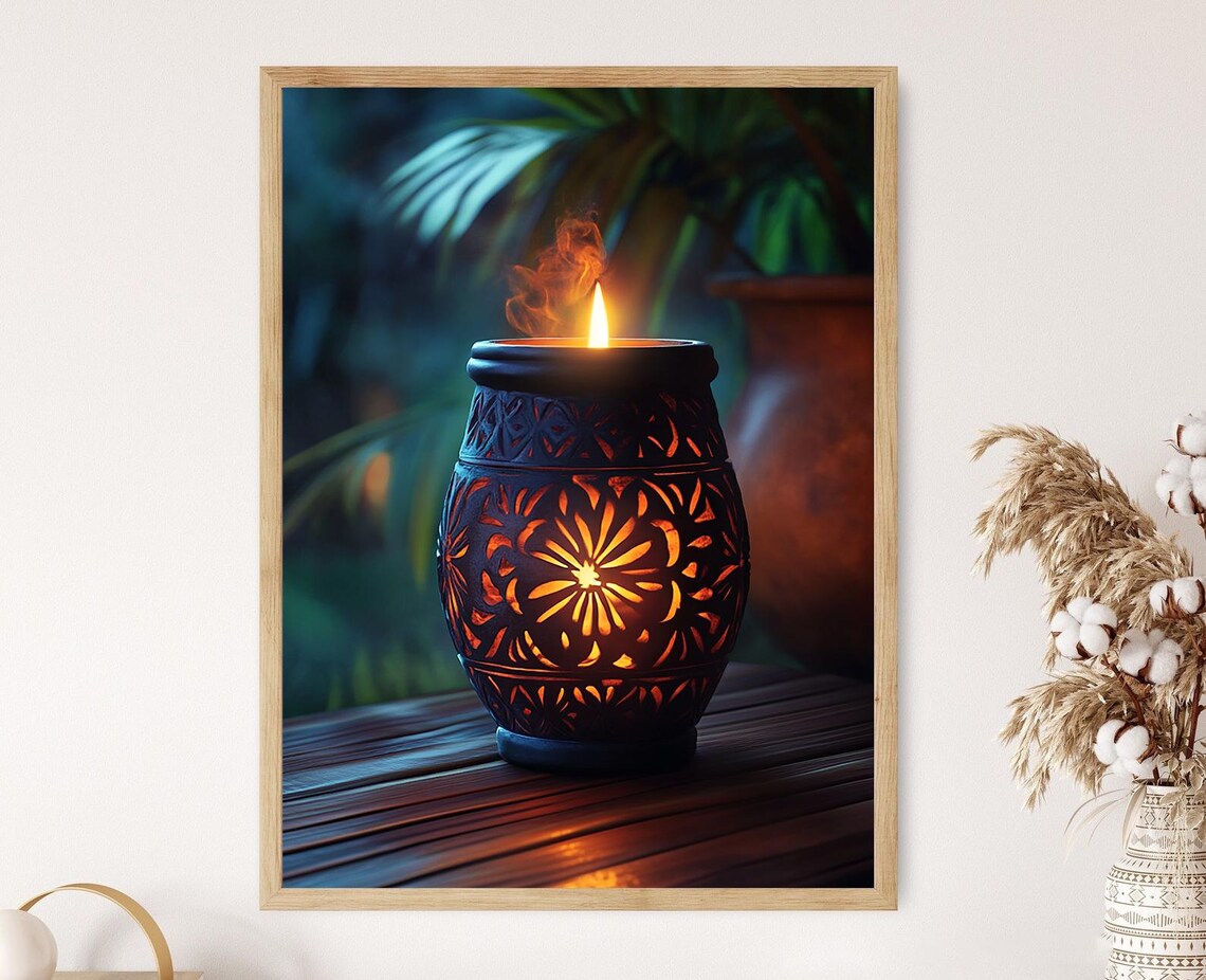 Barro Negro Vela Holder, Mexican Elegancia