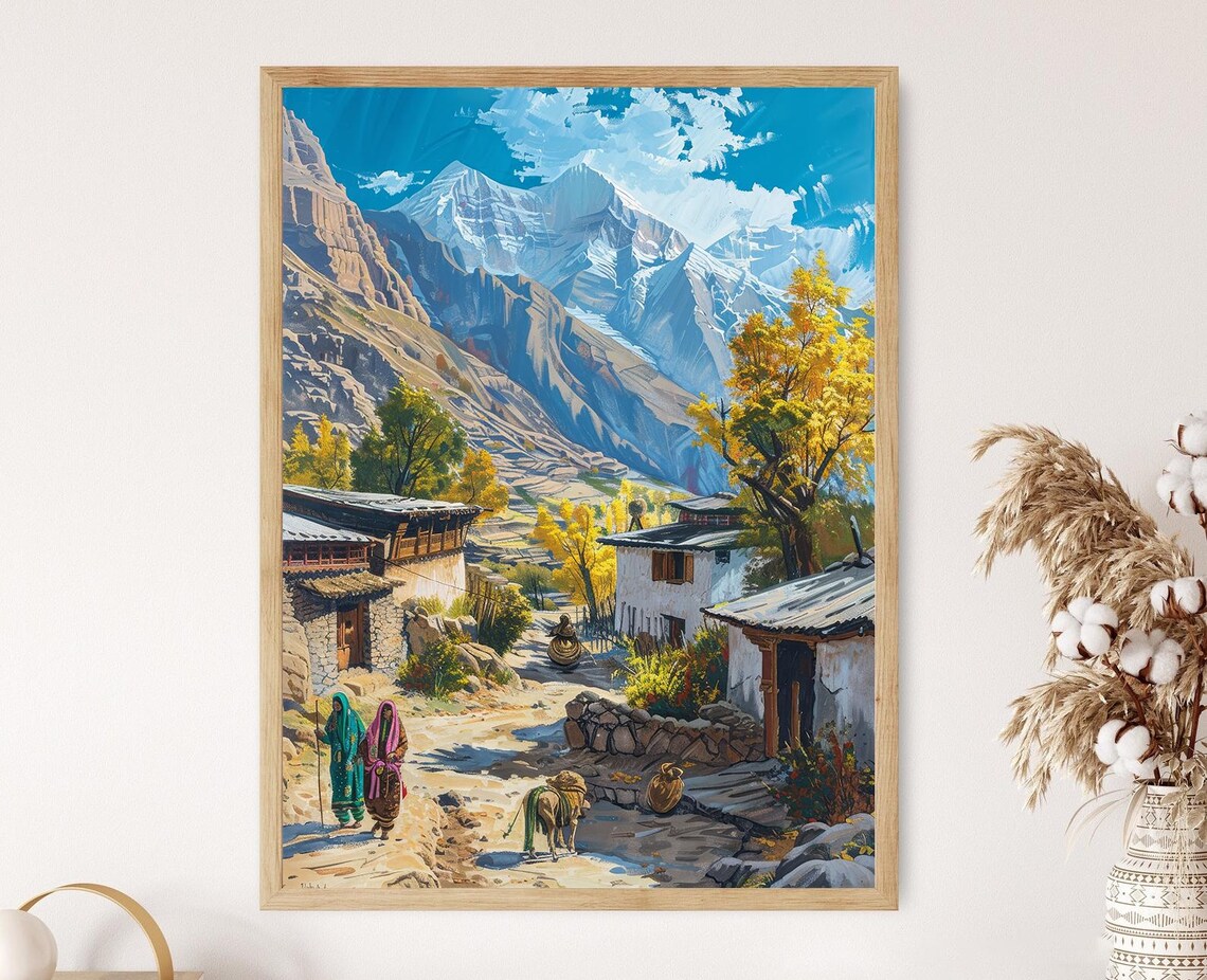 Hunza Valley Life, Northern Pakistan Landscape