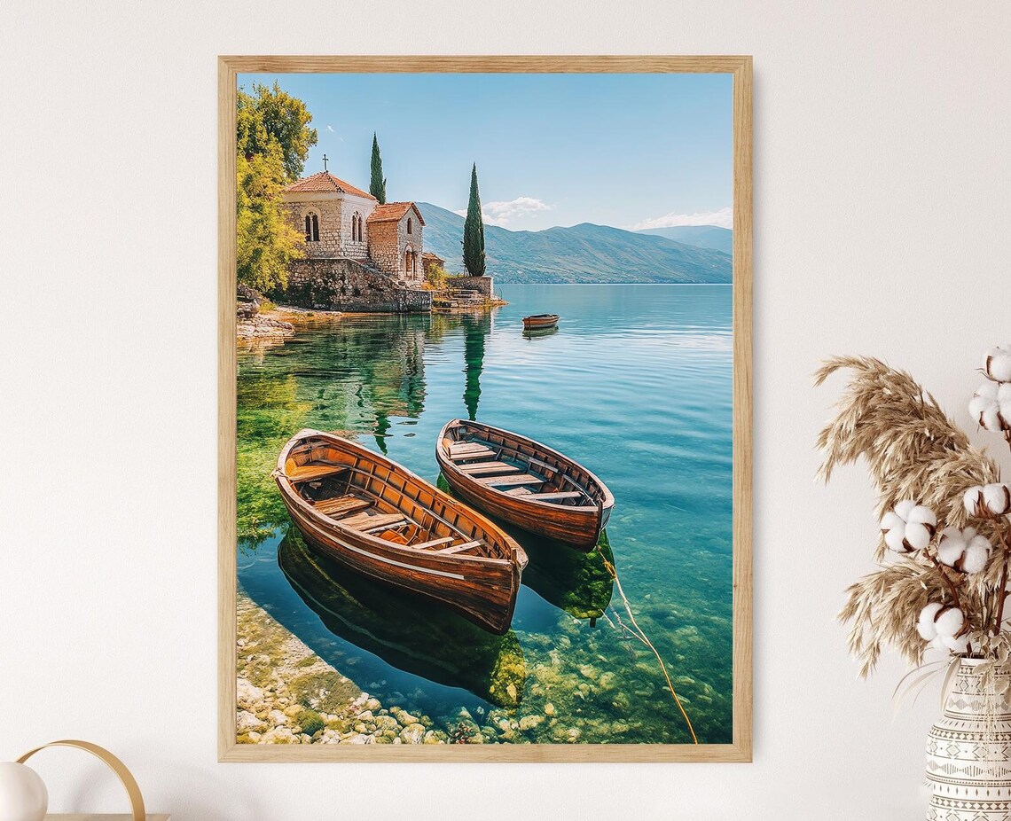 Lake Ohrid, Albania Medieval Churches Art Print