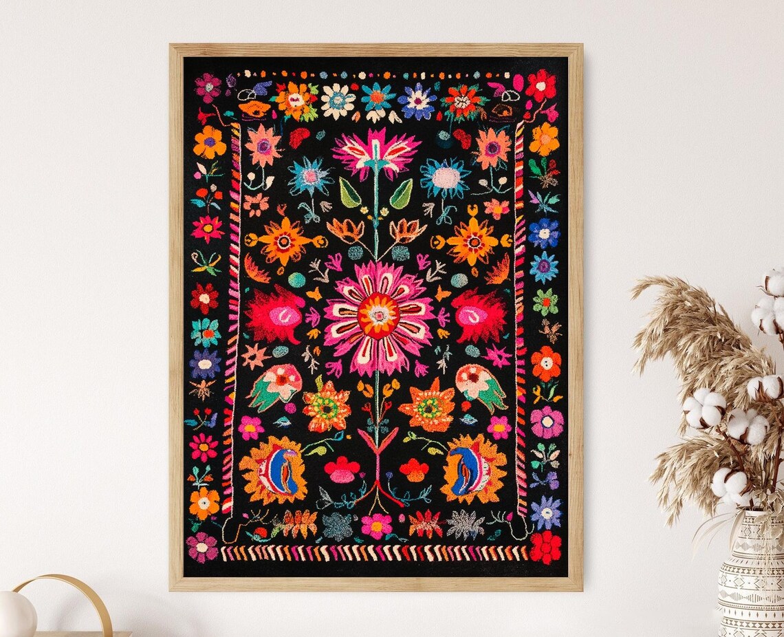 Maramureș Folklore Romanian Folk Art Motif, Art Print