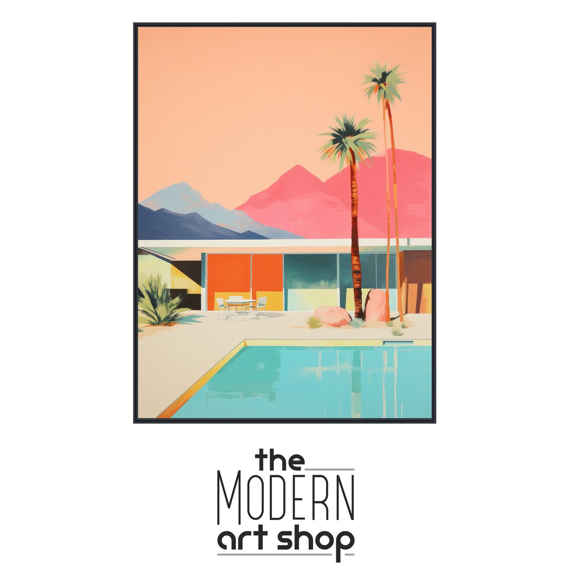Mid Century Architecture Palm Springs Poster - Image 4