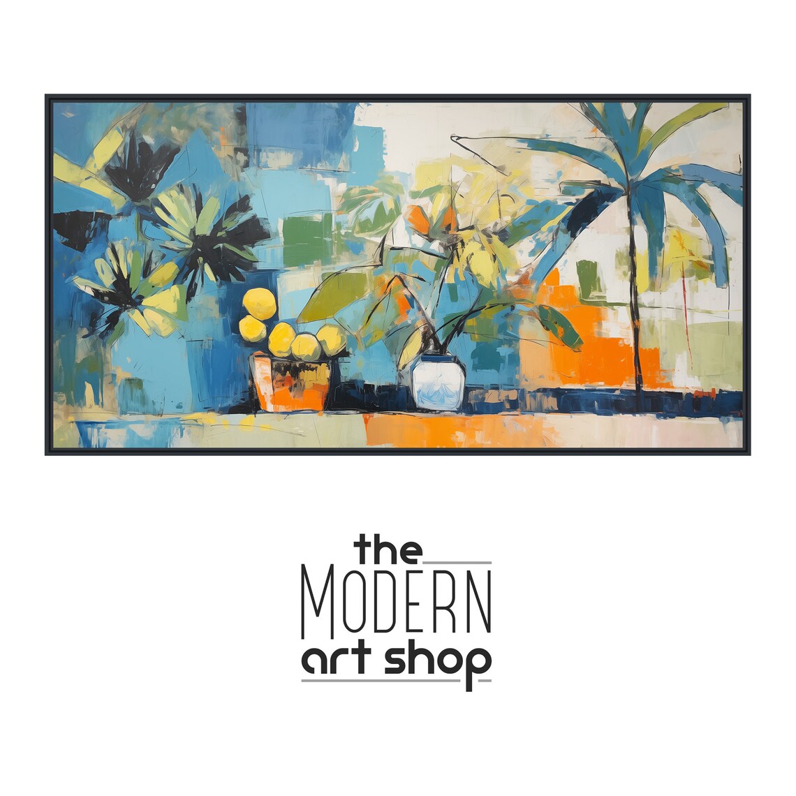 Mid Century Botanical Still Life, Palm Springs Wall Art Print - Image 4