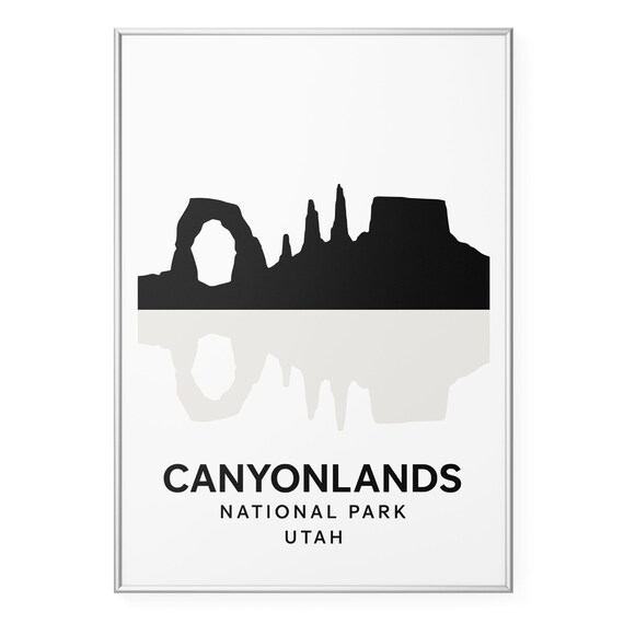 Canyonlands Utah Desert Arches Minimalist National Park Poster