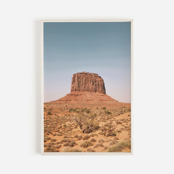 Merrick Butte Monument Valley Red Rock Desert Landscape Poster
