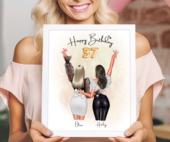 Personalized Gift Personalized Birthday Gift 37th Gift For Her Birthday Gift For Her Best Friend Gift For Birthday Sister Gift 37th Birthday