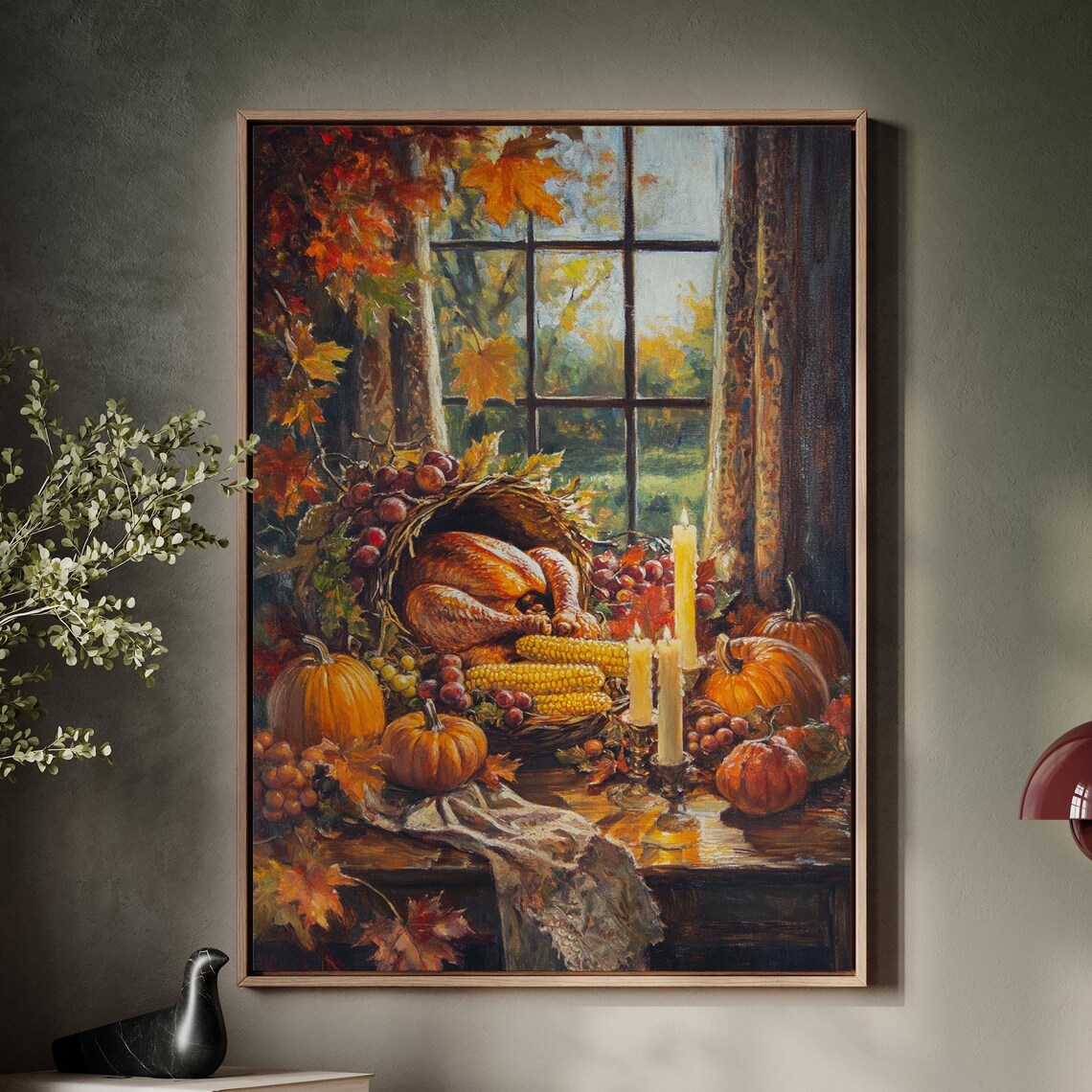 Thanksgiving Harvest Rustic Fall Table Setting