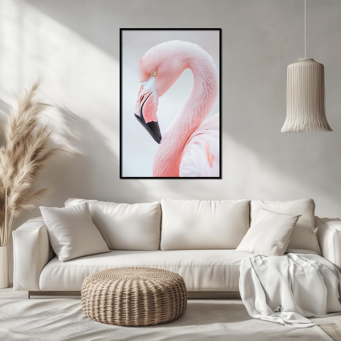 Pink Flamingo Portrait, Close-Up Nature Photography - Image 2