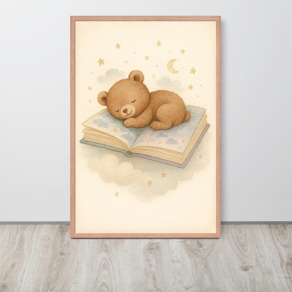 Teddy Bear Dreamy Storybook, Nursery Decor Poster - Image 2
