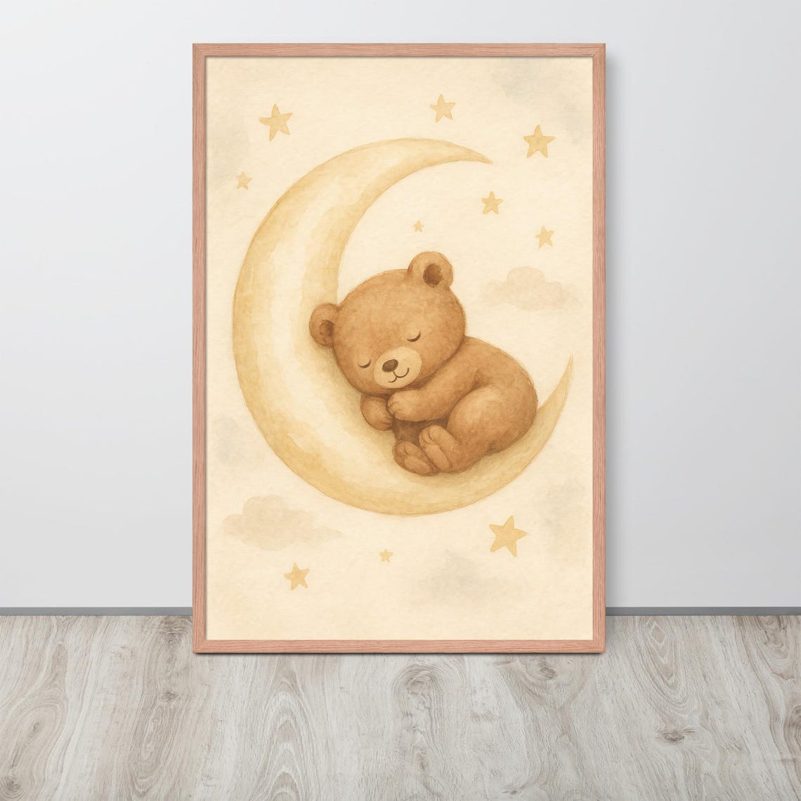 Teddy Bear Moon Sleep, Baby Nursery Decor - Image 2