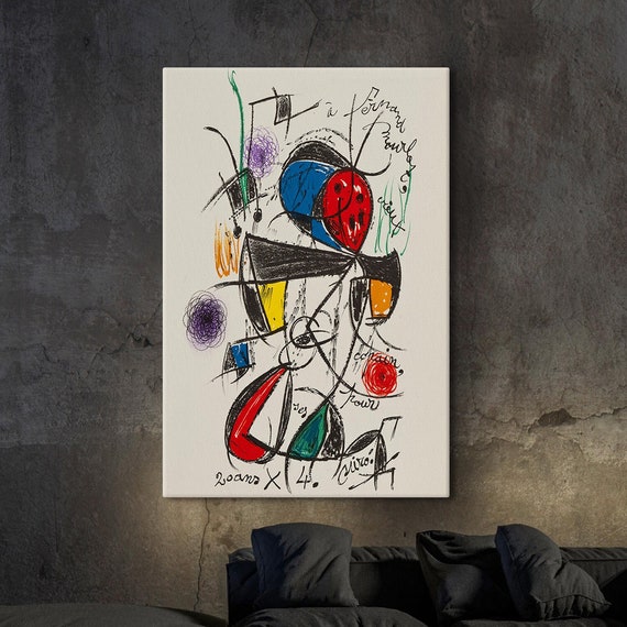 Joan Miro Genummerde Editie Poster Joan Miro Print Exhibition Poster Juan Miro Glass Art Museum Of Modern Art Art Reproduction