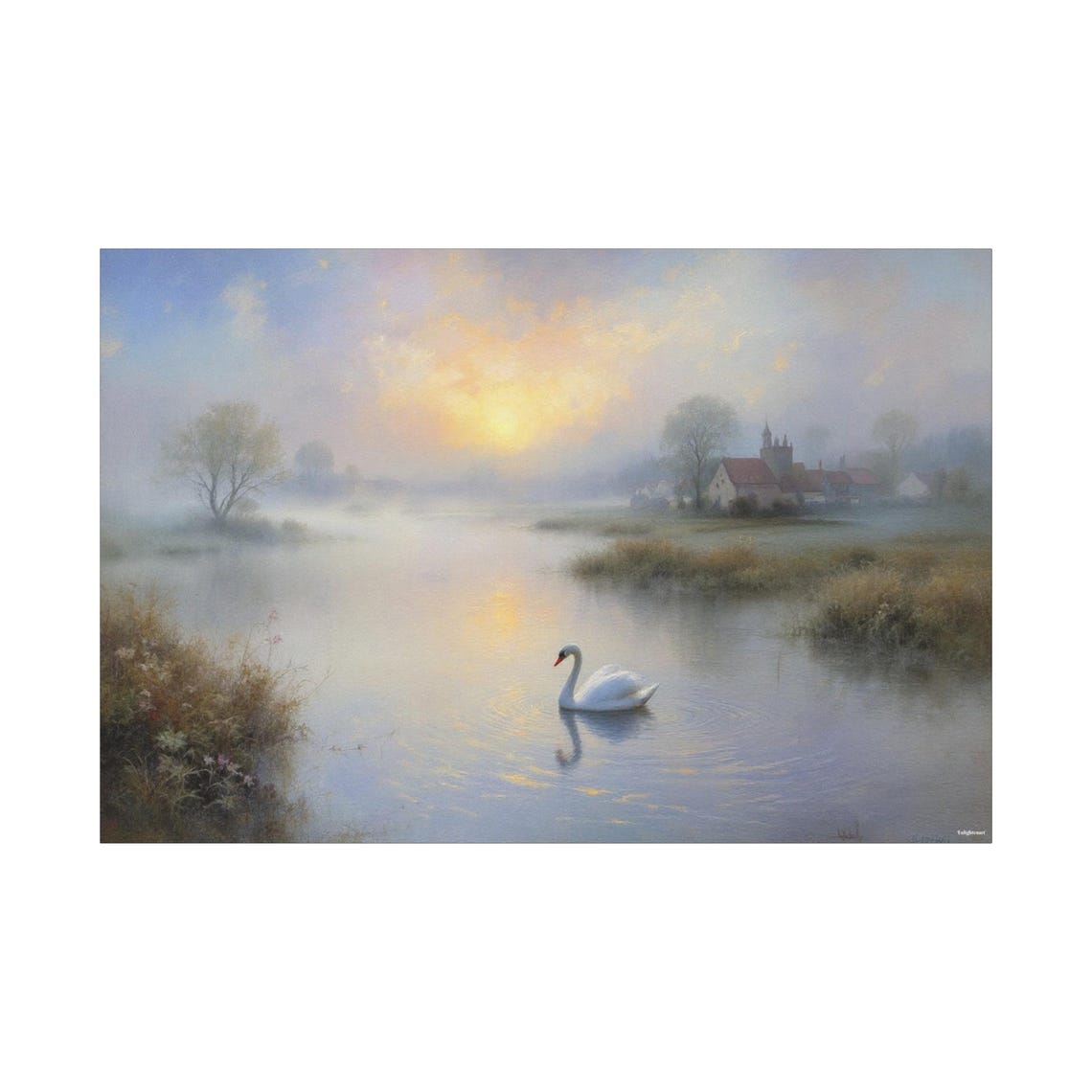 Meadow Of The Swan Wall Art Print - Image 3