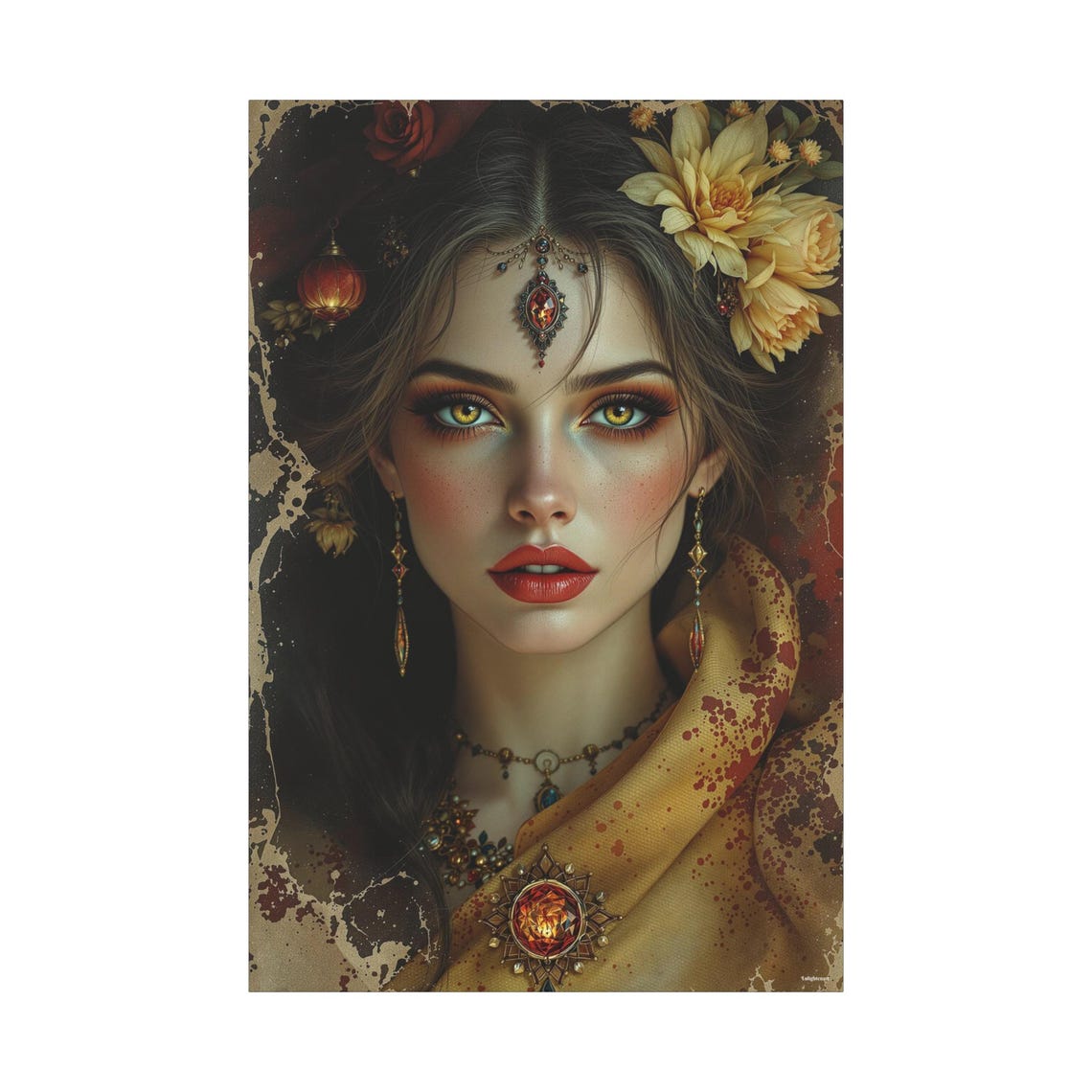 Bohemian Goddess Abstract Art Print - Image 3