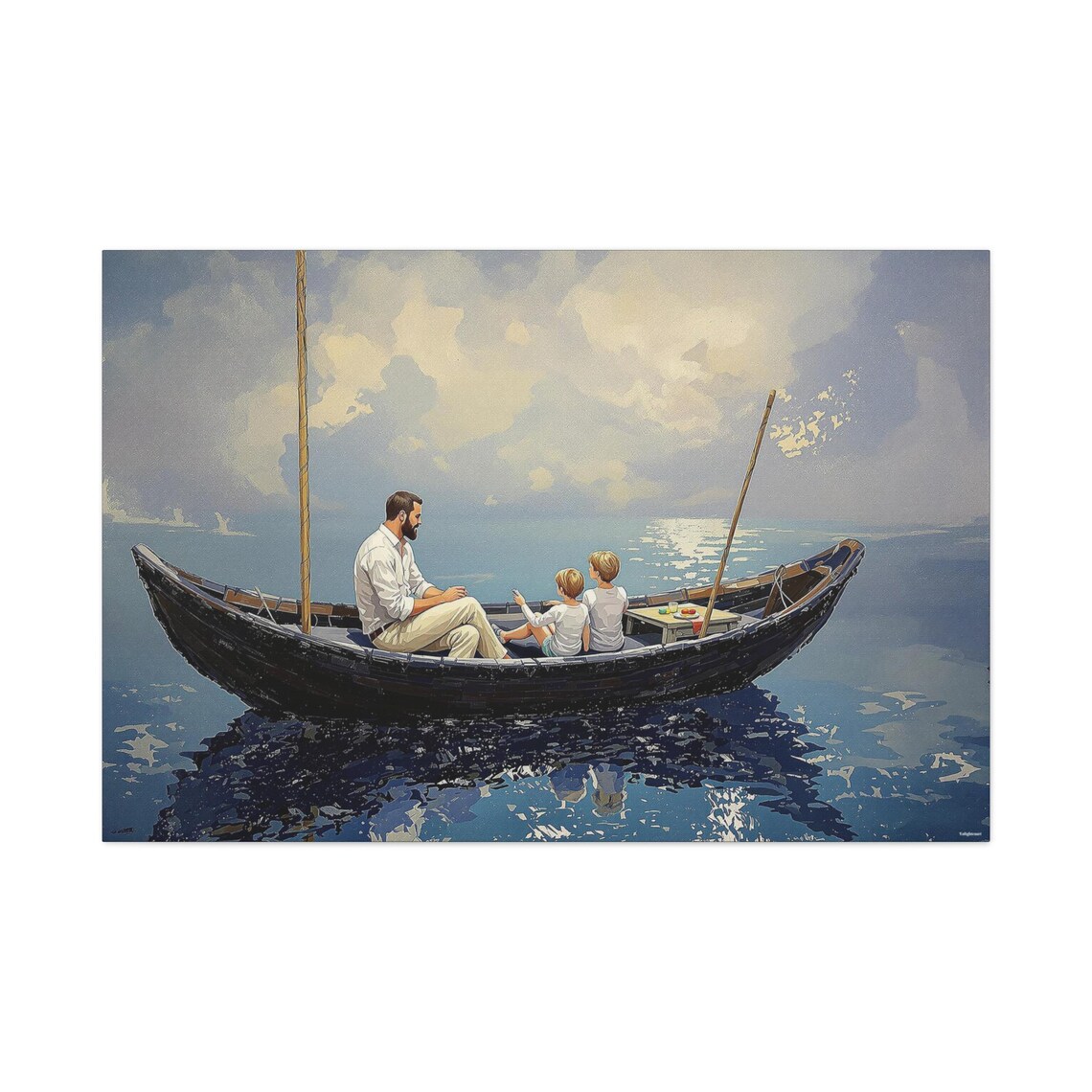 Quiet Reflection On The Water, Modern Art Print - Image 3