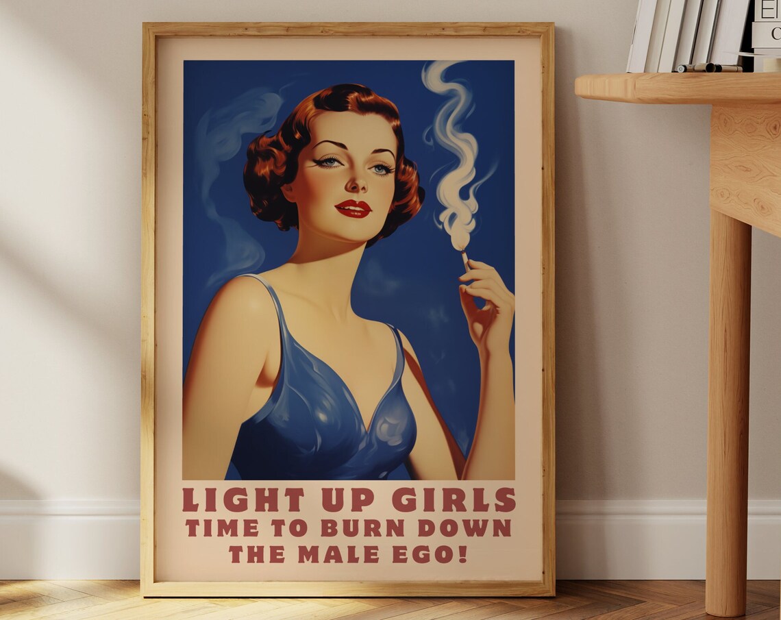 Retro Feminist Art Print, Girl Power Wall Poster - Image 4