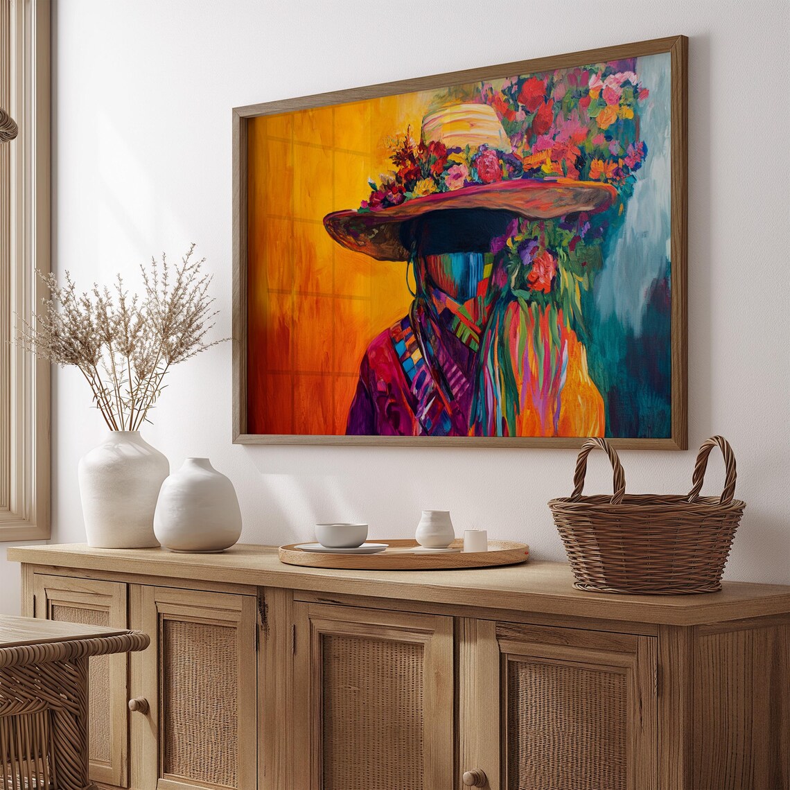 Mexican Art Print, Home Decor Gift for Her