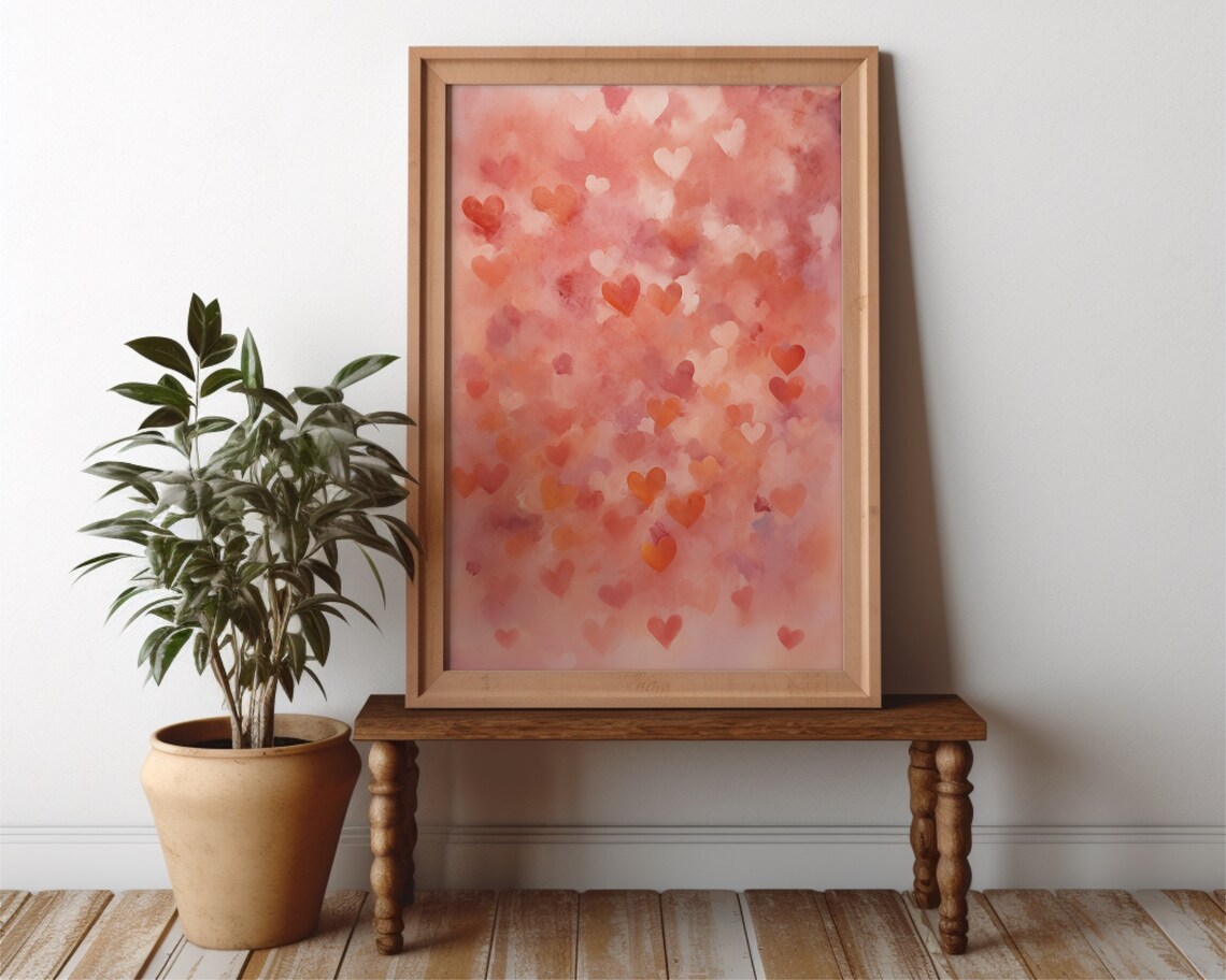 Heart Romantic Home Decor, Valentine Art Print - Image 3